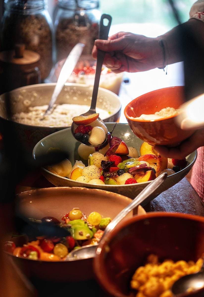 Breakfast being served