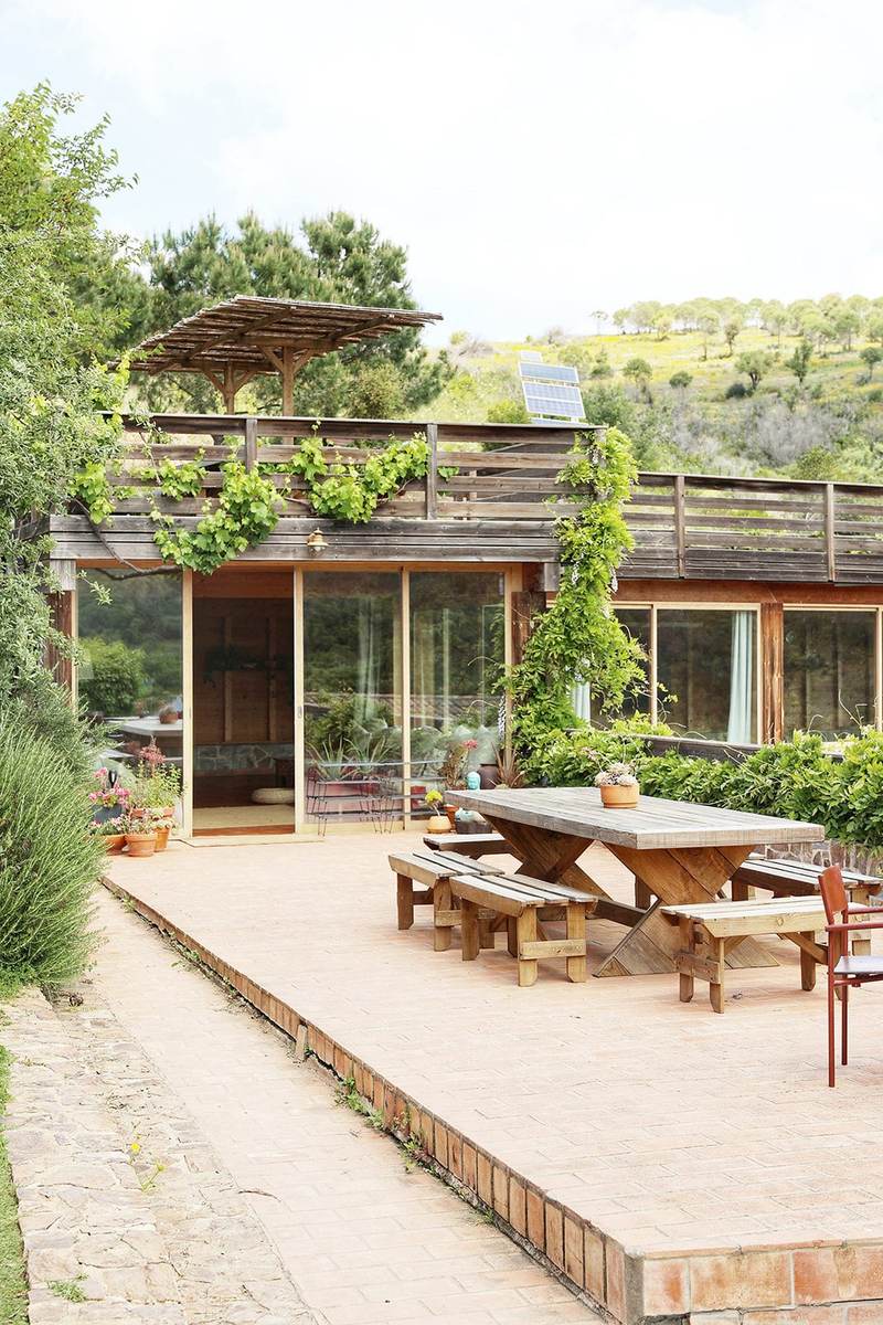 The long table on the terrace at Monte Orada